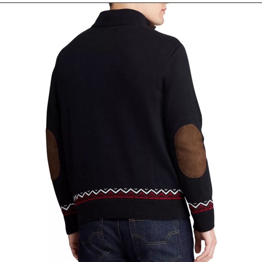 Chaps Ralph Lauren Cotton Button Neck Sweater Sz Large - Picture 7 of 15